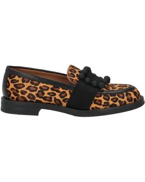 Frau Loafers Leather, Textile Fibers - Green