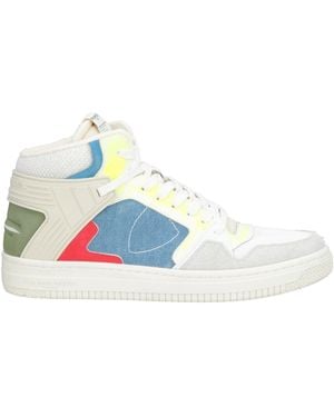 Philippe Model Sneakers Leather, Textile Fibers - White