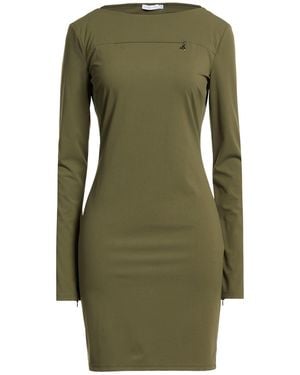 Patrizia Pepe Military Mini Dress Polyamide, Elastane - Green