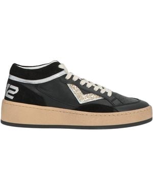 4b12 Trainers Leather - Black