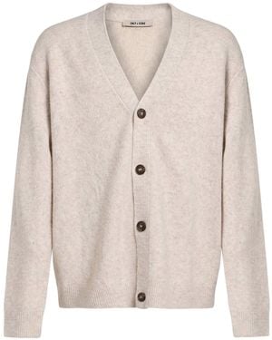 Only & Sons Cardigan Polyester, Acrylic, Cotton, Wool, Elastane - Natural