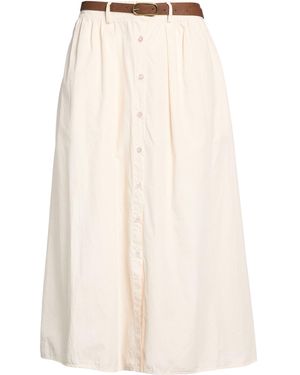 Kocca Ivory Midi Skirt Cotton - Natural