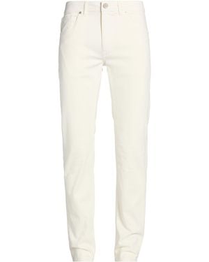 Fedeli Ivory Jeans Cotton, Cashmere, Elastane - White