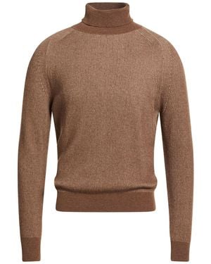 SEVENTY VENEZIA Turtleneck Polyamide, Wool, Viscose, Cashmere - Brown