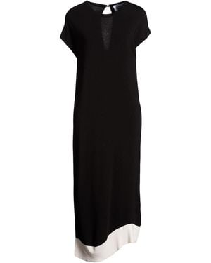 Alpha Studio Midi-Kleid - Schwarz