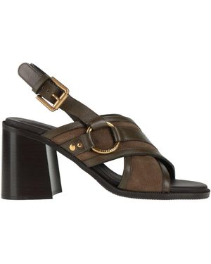 See By Chloé Sandals Leather - Metallic