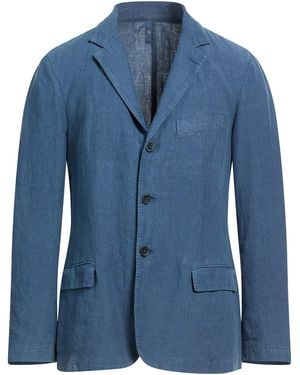 120% Lino Blazer - Blue