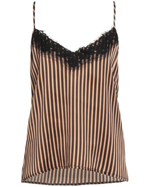 Shirtaporter Top Viscose, Elastane, Polyester - Brown