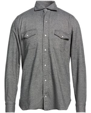Luigi Borrelli Napoli Shirt Cotton - Grey