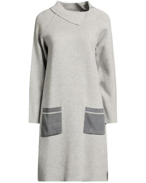 Diana Gallesi Light Midi Dress Cotton, Viscose, Polyamide, Elastane - Grey
