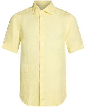 120% Lino Shirt Linen - Yellow
