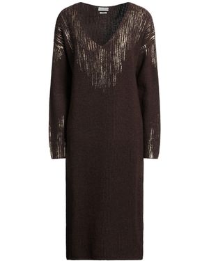 Ballantyne Midi Dress Wool - Brown