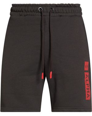 Alpha Industries Shorts & Bermuda Shorts Cotton, Polyester - Gray