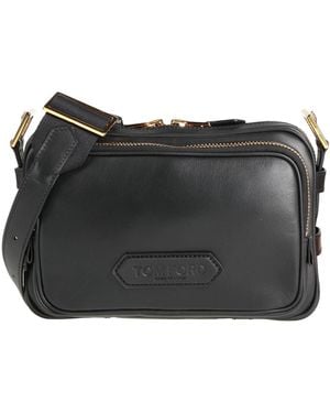 Tom Ford Cross-Body Bag Leather - Black