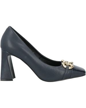 Luciano Barachini Elite Midnight Pumps Leather - Blue