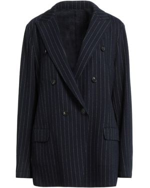 Eleventy Midnight Blazer Wool, Cotton - Blue