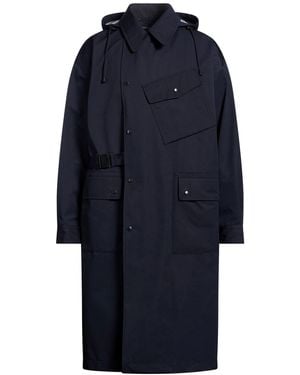 Comme des Garçons Homme Overcoat & Trench Coat Polyester, Cotton - Blue