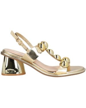 Jeannot Sandals Synthetic Material - Natural