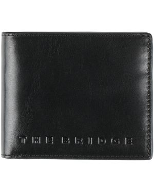 The Bridge Wallet Leather - Black