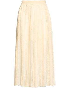 SEVENTY VENEZIA Midi Skirt Polyester - Natural
