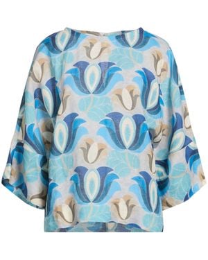 Fedeli Top Linen - Blue