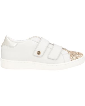 Keys Sneakers Leather, Textile Fibers - White