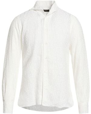 Barba Napoli Shirt Linen - White