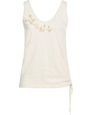 Fendi Top Cotton, Polyester, Linen - White
