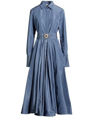 Sara Roka Midi Dress - Blue