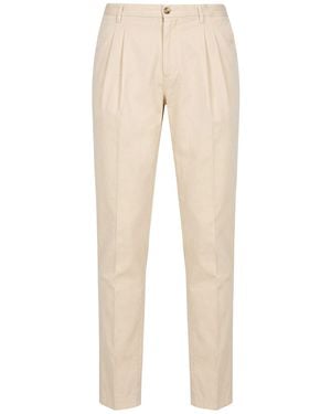 Boglioli Ivory Pants Cotton, Elastane - Natural