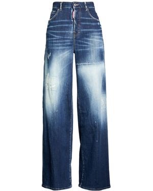 DSquared² Jeans Cotton, Elastane, Calfskin - Blue