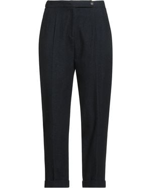 Massimo Alba Midnight Trousers Wool, Cotton - Blue