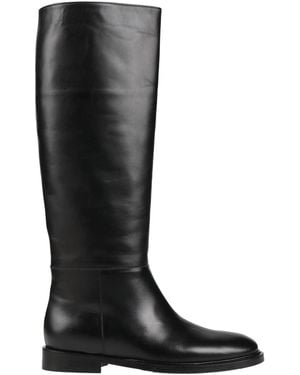 Anna F. Boot Leather - Black