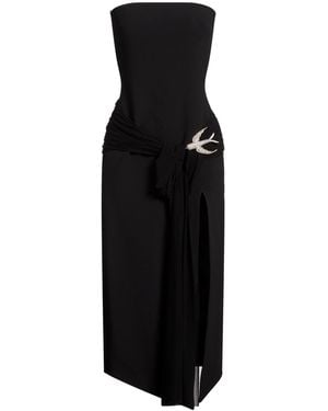 David Koma Vestido Midi - Negro