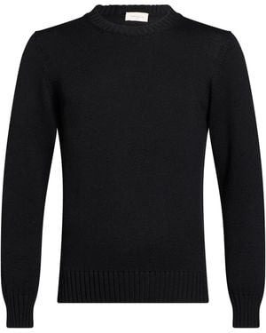 Piacenza Cashmere Midnight Jumper Virgin Wool - Black