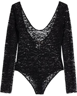 Jucca Bodysuit Polyamide, Cotton, Elastane - Black