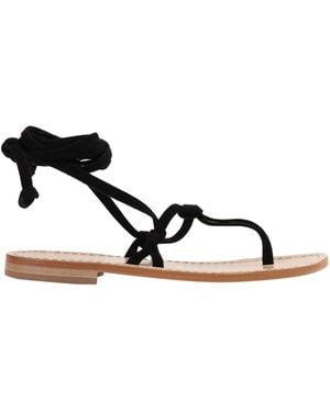P.A.R.O.S.H. Thong Sandal - Black