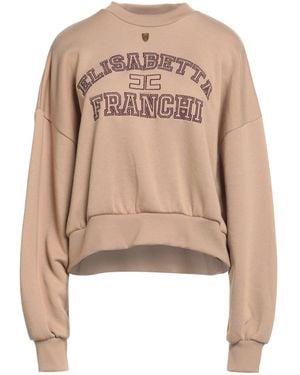 Elisabetta Franchi Sweatshirts - Natural