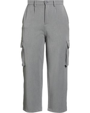 White Wise Pants - Gray