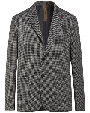 BERNESE Milano Ivory Blazer Polyester, Viscose, Elastane - Gray