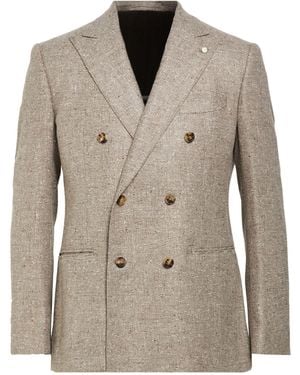 Luigi Bianchi Blazer Virgin Wool, Silk - Natural