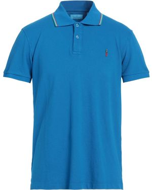 Cooperativa Pescatori Posillipo Polo Shirt Cotton, Elastane - Blue