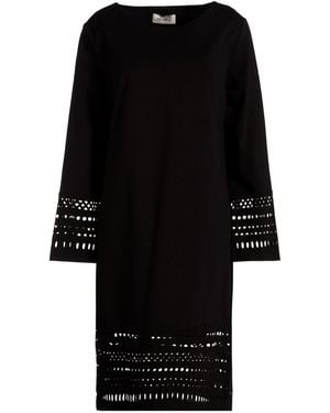 MEIMEIJ Midi Dress Viscose, Polyamide, Elastane - Black