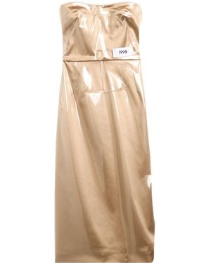 Dolce & Gabbana Midi Dress Acetate, Polyamide, Cotton, Elastane, Polyurethane - Natural