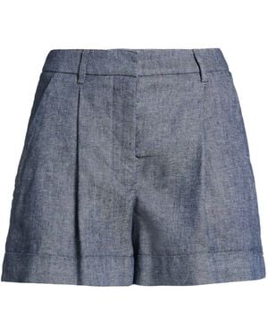 Moorer Denim Shorts Linen, Ramie - Blue