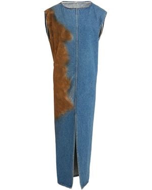 Uma Wang Maxi Dress Cotton - Blue