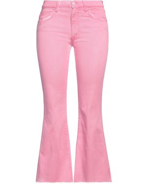 People Trousers Cotton, Elastomultiester, Elastane - Pink