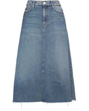 Mother Denim Skirt Cotton, Elastane - Blue