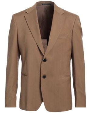 Low Brand Khaki Blazer Virgin Wool - Brown