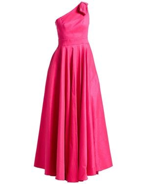 ATELIER LEGORA Fuchsia Maxi Dress Viscose, Polyamide, Polyester, Elastane - Pink